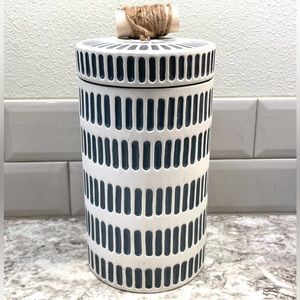 NEW Place & Time Ceramic Canister